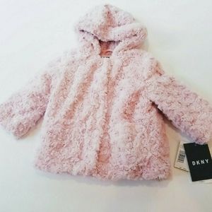 NWT DKNY Baby Rose Swirl Pink Coats - 12M & 18M size available